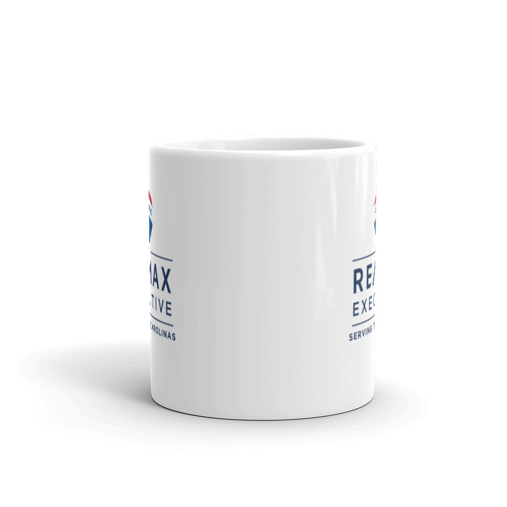 White glossy mug